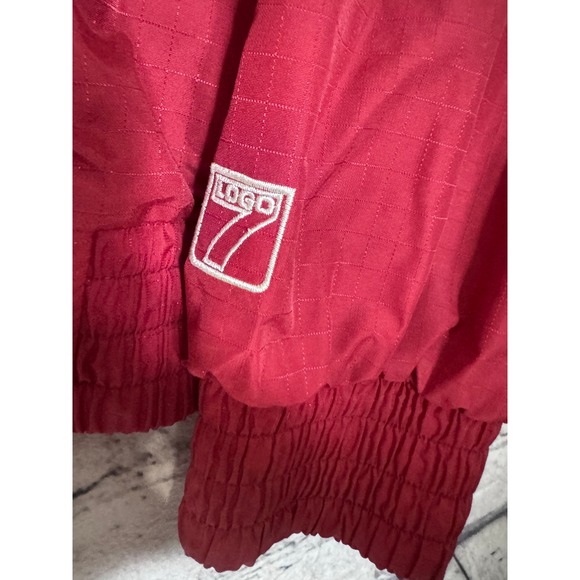 LOGO 7‎ Arkansas Razorbacks Track Jacket Windbreaker Mens XXL Red - Picture 7 of 11